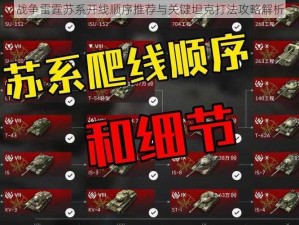 战争雷霆苏系开线顺序推荐与关键坦克打法攻略解析