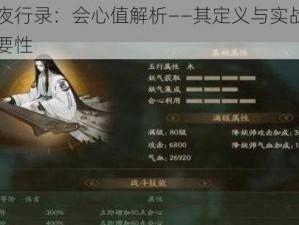 神都夜行录：会心值解析——其定义与实战应用的重要性