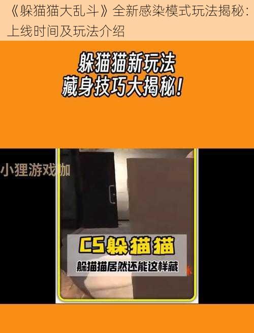 《躲猫猫大乱斗》全新感染模式玩法揭秘：上线时间及玩法介绍