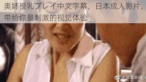 奥姉授乳プレイ中文字幕，日本成人影片，带给你最刺激的视觉体验