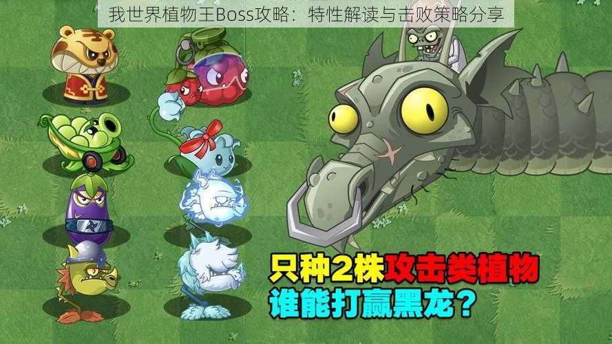 我世界植物王Boss攻略：特性解读与击败策略分享