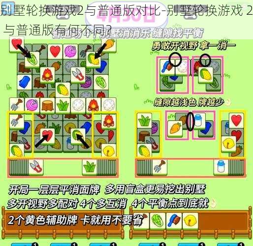 别墅轮换游戏2与普通版对比-别墅轮换游戏 2 与普通版有何不同？