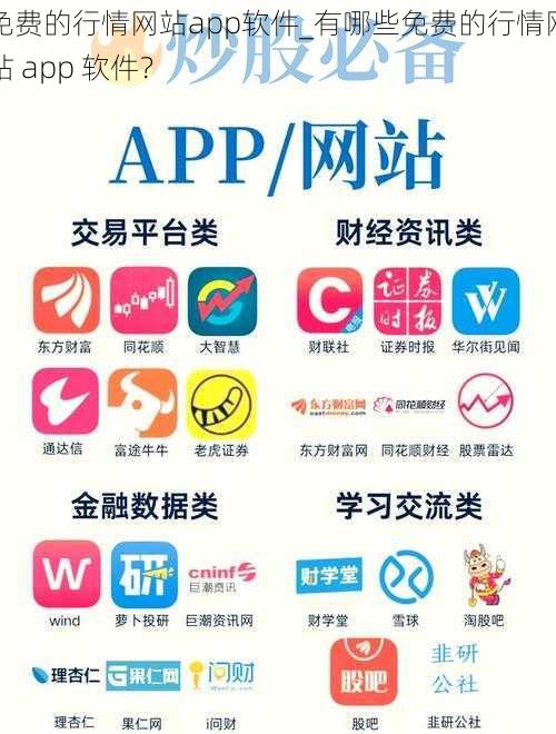 免费的行情网站app软件_有哪些免费的行情网站 app 软件？