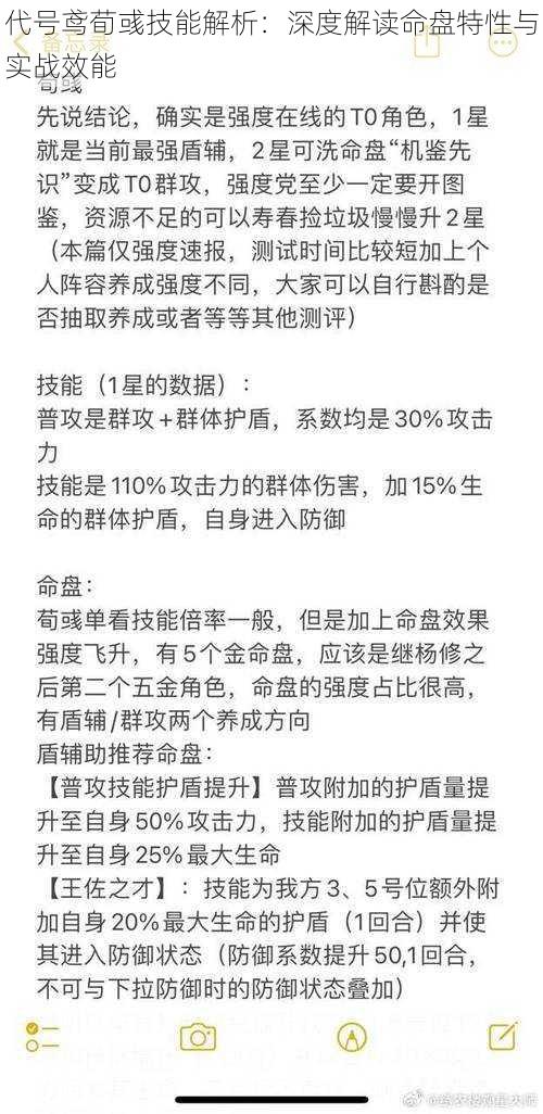 代号鸢荀彧技能解析：深度解读命盘特性与实战效能