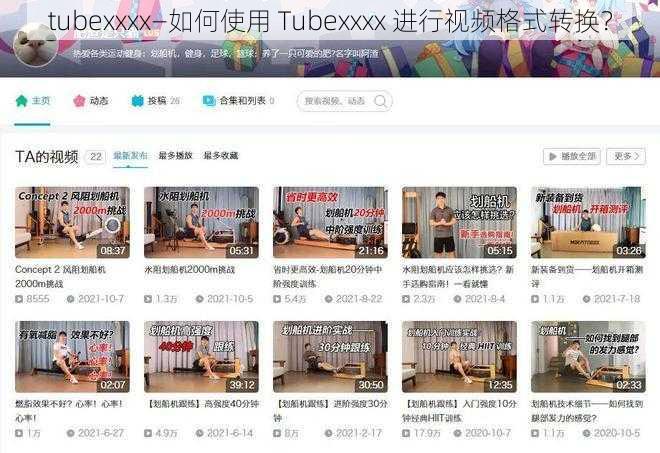 tubexxxx—如何使用 Tubexxxx 进行视频格式转换？