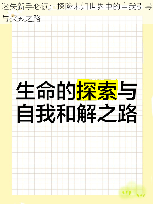 迷失新手必读：探险未知世界中的自我引导与探索之路