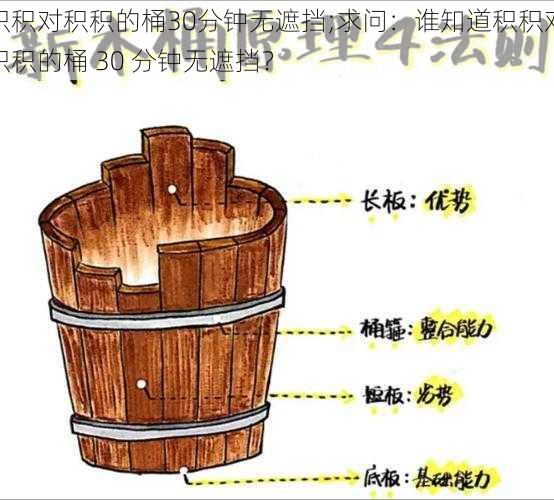 积积对积积的桶30分钟无遮挡;求问：谁知道积积对积积的桶 30 分钟无遮挡？