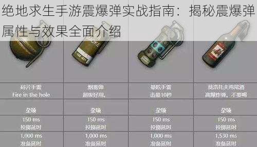 绝地求生手游震爆弹实战指南：揭秘震爆弹属性与效果全面介绍