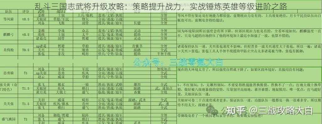 乱斗三国志武将升级攻略：策略提升战力，实战锤炼英雄等级进阶之路